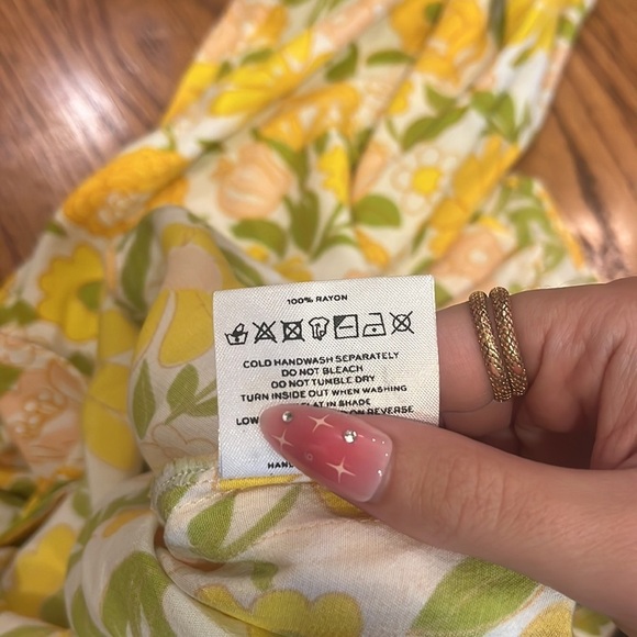 Faithfull The Brand Woman’s Floral Flare Pants Size US 4 - Picture 7 of 7